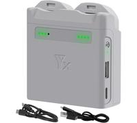 Yangers Caricabatterie Hub di ricarica per drone DJI NEO, caricabatterie rapido USB C a due vie adatto per batteria di volo DJI NEO