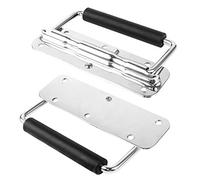 Yangfei 2 pezzi Maniglie Pieghevoli in Acciaio a Molla Maniglia per Cassetta Pieghevole Maniglia per Valigia Scatola Cassette Attrezzi, Sopporto di 50 kg(14 * 4cm)