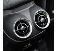YANGFEIYA 4 Pezzi Adesivo con Logo per Auto per Alfa Romeo Stelvio, Emblema Auto per la Decorazione della Segno Badge Adesivo Auto Accessori