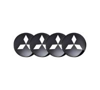 YANGFEIYA 4 Pezzi Auto Coprimozzi Adesivo per Mitsubishi Space Star 2019-50MM, Tappi Ruota per Auto Impermeabili Antipolvere Auto Decorativo Emblema Accessori,A