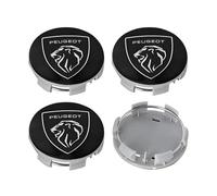 YANGFEIYA 4Pezzi Coprimozzi per Peugeot 208 2023 GT Line, Tappi Copricerchi Auto Ruote Centro Cerchi Tappi Mozzo Ricambio Accessori Auto,56mm