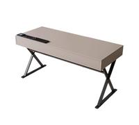 YANGJINGOZ-2025 Scrivania per Computer Scrivania for laptop da ufficio, moderna, semplice, in legno massello, con prese di ricarica(XL)