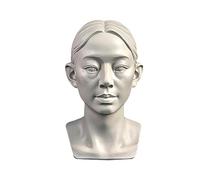 YANGJJ Modelli di testa di donna per schizzi di ritratti, modelli di disegno di teschi di natura morta, scultura di testa di manichino umano in resina per insegnamento di disegno medico, statue in