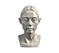 YANGJJ Modelli di testa di donna per schizzi di ritratti, modelli di disegno di teschi di natura morta, scultura di testa di manichino umano in resina per insegnamento di disegno medico, statue in