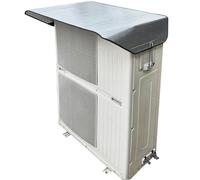 YANGLLYJ Copri Condizionatore da Esterno, Copertura Pompa di Calore con 2 Ganci Elastici, Protezione Resistente per Condizionatori, Utilizzo in Tutte Le Stagioni(160x66cm/63x26in)