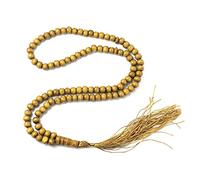 YANGLY Rosario con Rosario Artigianale 8mm 99 Perline Grani di Preghiera con Perline Ferma Perline di Legno Musulmano Gioielli Religiosi per Unisex