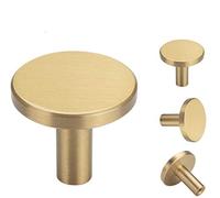 YANGQIHOME 4 Pezzi, Appendiabiti da Parete Ottone, Ganci porta Asciugamani Decorativi in oro, Ganci Appendiabiti, Appendiabiti Muro per Bagno da Appendere (Il giro)