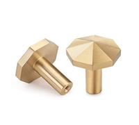 YANGQIHOME 4 Pezzi, Appendiabiti da Parete Ottone, Ganci porta Asciugamani Decorativi in oro, Ganci Appendiabiti, Appendiabiti Muro per Bagno da Appendere (Ottagono)