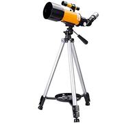 YangRy Astronomical Telescope,Stargazing Entry-Level Space Telescope for Children And Students,Telescopes for Adults,70mm Aperture 400mm AZ Mount,The Best Gift for Children,Yellow Good