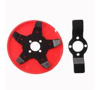 Yangshe Disco per diserbo da prato, 1/2/3 pezzi, in acciaio al manganese, lame doppie a 2/5 denti, per campi di riso, terra secca e tosaerba, attacco decespugliatore (1 pezzo)