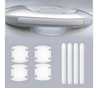 YANGSKT1 8 Pezzi Protezione Portiere Auto per Skoda Citigo 2017-2019 2017-2020, Pellicola Protettiva per Maniglia della Portiera dell'Auto Set di Adesivi per Auto,White