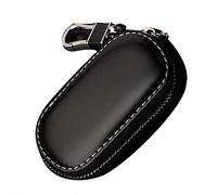 YANGSKT1 Custodia per Chiavi dell'auto per BMW X1 iX1 U11 2022 2023 2024, Doppia Cerniera per Chiave Auto Impermeabil Custodia in Pelle per Chiave dell'auto,Black