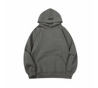 YANGSMEN High Street Chest Letter Print Hoodie Trend Uomo E Donna Sciolto Felpa con Cappuccio Semplice A Tinta Unita Casual Hoodie-Color-3||M