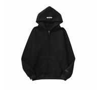 YANGSMEN Semplice Colore Solido High Street Cardigan Sciolto con Zip Felpa con Cappuccio Moda Uomo E Donna Versatile All'aperto-Color-1||M