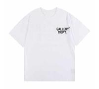 YANGSMEN T-Shirt A Maniche Corte Slim Fit Basic di Tendenza Estiva Girocollo per Uomo E Donna, T-Shirt A Maniche Corte Stampata in Bianco E Nero-Color-5||L