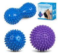 YANGTSUNG Palline Massaggio 3 Palle, Palline Massaggio e Lacrosse Ball, Sfere da Massaggio per Deep Tissue Massaggio, Fisioterapia, Rilascio Miofasciale, Auto-massaggio
