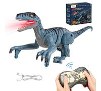 YANGUN Dinosauro Telecomandato Giocattolo, Dinosauro Telecomandato, Ruggire e Luci LED, Dinosauro Che Cammina, Dinosauro Radiocomandato, Dinosauri Telecomandati per Bambini Ragazzi Ragazze ai 3 Anni