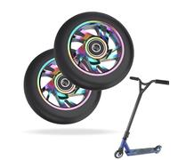 YANGUN Stunt Scooter Rollen, 2 ruote di ricambio per scooter 88A con cuscinetti ABEC-9, in alluminio, ruote di ricambio per scooter Stunt 100 mm, ruote scooter compatibili per la maggior parte degli
