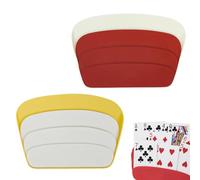 YANGWEN 2 Pezzi Portacarte in Plastica, Supporto Carte da Gioco per Mani Libere - Adatto a Bambini, Anziani, Adulti e Disabili - Accessorio Pratico per Poker, Bridge e Giochi di Carte