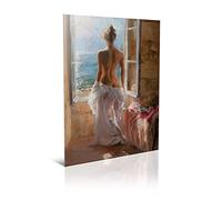 Yangxiaolei Quadro Moderno stile Donne sexy mezze nude Stampa su Tela Canvas Arredamento Arte Arredo per Soggiorno Salotto Camera da Letto Cucina Ristorante 50x70cm Non incorniciato