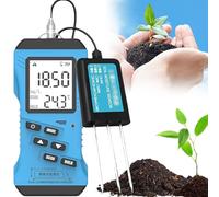 YANGYMM Kit per Analisi Terreno 7 in 1, Tester Rapido del Suolo Misuratore, Azoto, Fosforo, Potassio, Npk, PH, umidità, Conducibilità Nutrienti, Misuratore EC, Digitale Alta Precisione Sensibilità