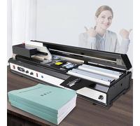 YANGYMM Rilegatrice Automatica Wireless con Colla a Caldo, Senza Fresatura, Dorso Regolabile, Alta Efficienza 220 Libri/Ora, per Documenti A4, Ideale per Ufficio e Scuola