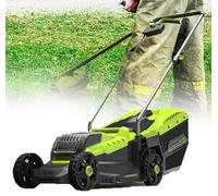YANGYMM Scarificatore per Prato 2 in 1, Scarificatore e Scarificatore Elettrico, Batterie agli Ioni di Litio da 4000 mAh, con Potente Motore da 15 Ampere, per Cura Prato Giardino