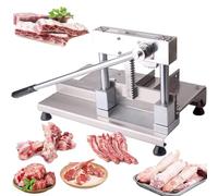 YANGYMM Taglia Ossa per Carne Manuale Commerciale, Affettatrice per Costine, Macchina per Tagliare Ossa Pollo per Impieghi Gravosi, Lama Interamente in Acciaio, per Carne Manzo, Macelleria, Cucina