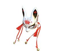 YangYong Little Bunny Kitsune, maschera tradizionale giapponese Cosplay Coniglio Volpe Kabuki Kabuki Maschera Kimono Costume Accessori Decorazione Camera
