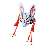 YangYong Little Bunny Kitsune - Maschera tradizionale giapponese, per cosplay, coniglio, volpe, kabuki, accessorio per costume da kimono, decorazione per la stanza