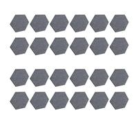 Yangyou 24 Acustici Autoadesivi Nel Schiuma Fonoassorbente, 12 x 10 x 0,4 Pollici, Esagonali, Riducono Il Rumore Ed Eliminano Gli Echi, Grigio Scuro