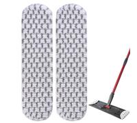 YANGYUQI 2 pezzi di ricambio per Vileda H2PrO, rivestimento in microfibra per Vileda H2PrO Flat Mop, per tutti i pavimenti duri, lavabile e riutilizzabile (rimuove lo sporco ostinato)