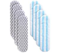 YANGYUQI Rivestimento di ricambio in microfibra per lavavetri Vileda H2Pro, lavabile e riutilizzabile, rimuove lo sporco più ostinato, panno per tutti i pavimenti duri, confezione da 8 (4 multiuso + 4