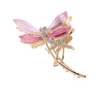 yangzerang Fermaglio per capelli a forma di libellula, in metallo, grande, a forma di libellula, con strass lucidi, antiscivolo, clip per capelli a tenuta forte, accessori alla moda per capelli ricci