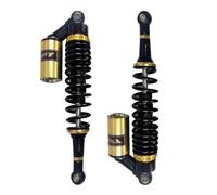 YANHAO Molla Universale Moto Ammortizzatore, Ammortizzatore Posteriore Universale for Moto da 380 mm/400 mm, Adatto for Scooter, Kart, Quad XL125.(400mm Gold Black)