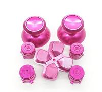 YANHAO [Parti di videogiochi] per Dualshock 4 PS4 Pro Slim Controller Red Metal Analog Sticks Alluminio Dpad Pulsanti d'azione per PlayStation 4 Gamepad (Colore: Rose RedR)