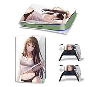 YANHAO Pelle della Console Pelle Decalcomanie Anime Console per PS5 Edizione Digitale 2 Controller Pellicola Vinile Avvolge, Durevole, Resistente Graffi 13446 Pelli Avvolge Regalo