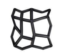 YANHAO Stampi per Cemento Percorso stampista Riutilizzabile Giardino della casa Piano Strada DIY marciapiede Nero Mold Calcestruzzo Cemento Stone Design Paver Passeggiata Mold