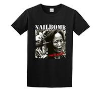 YANHOME Short T-Shirt Nailbomb Point Blank Logo Band Black L