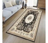 YANHONG Tappeto cucina passatoia antiscivolo 50 x 150 cm Resistente all'olio Durevole Tappeto da Corridoio con Fondo Antiscivolo per Corridoio e Ingresso Interno, Nero