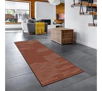 YANHONG Tappeto per corridoio 50 x 120 cm Assorbente e Anti Macchia Tappeto Multiuso con Bordi Rinforzati per Corridoio e Ingresso Interno, Arancione