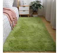 YANHONG Tappeto Salotto Moderno 105 x 480 cm Soffice e Facile da Pulire, Resistente Tappeto Salotto Moderno Pelo Design e Elegante per Bagno Cucina Balcone Terrazza, Army Green