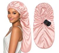 YANIBEST Cappa a a treccia lunga per dormire Cappa di seta regolabile in raso per trecce cappa per le donne Locs