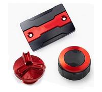 YaniJydQ Tappo Riempimento Dell'olio Motore per MT07 MT 07 2014-2023 2021 2022 Accessori Freno Anteriore E Posteriore Tappo Serbatoio Carburante Tappo Olio Guscio Protettivo(Rosso,C)