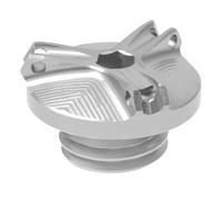 YaniJydQ Tappo Riempimento Dell'olio Motore per Varadero XL1000V XL1000 XL125 V XL 1000 125 V 2013 2012 2011 2010 2009 2008 2007 Coperchio Tappo Coppa Olio Motore Moto(d'Argento)