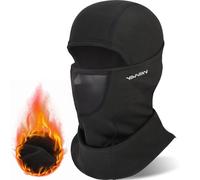 YANIKY Passamontagna, Antivento, Caldo, Maschera da Sci per Bicicletta, Passamontagna Invernale, Balaclava per Uomo e Donna, Traspirante, per Ciclismo, Sci, Moto, Sport all'Aria Aperta, Maglia Nera,