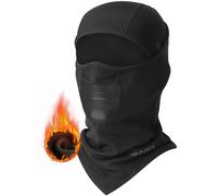 YANIKY Passamontagna Autunno Inverno Balaclava Maschera da sci per uomo e donna, antivento, calda, traspirante, per ciclismo, sci, moto, sport all'aria aperta, Con rete traspirante, Taglia unica