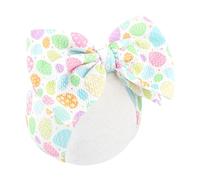 YanJie Fasce di Pasqua con stampa di carote d'uovo, fasce in nylon per capelli, fascia per coniglio, fiocchi di animazione, fasce per bambini, accessori per capelli pasquali, accessori per capelli