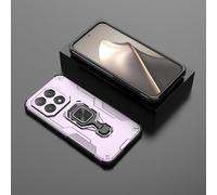 YANJIEER Cover Magnetica per Motorola Edge 60 Fusion 5G con Anello 360° e Kickstand, Protezione Antiurto di Grado Militare Armor Compatibile con Supporto Auto Magnetico Viola