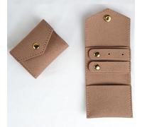 yanjin Mini Borsa da Viaggio per Gioielli in Rotolo con Fibbia Piccole Borse per Gioielli Multifunzionali Pieghevoli Anelli di Conservazione Collane Orecchini,Super Fiber Lotus Root